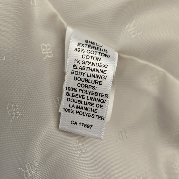 BANANA REPUBLIC Fitted Cotton Tan Blazer With Gold Buttons And Elbow Patches.4P - Picture 11 of 16